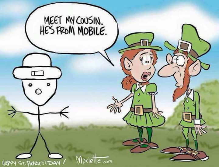 HAPPY ST. PATRICK'S DAY FROM THE HOME OF THE CREIGHTON LEPRECHAUN